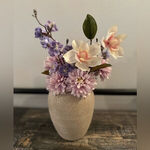 Elegantly Elevated faux flower arrangement!